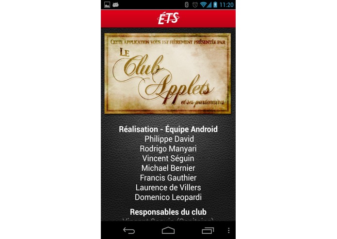 ETSMobile – screenshot 2