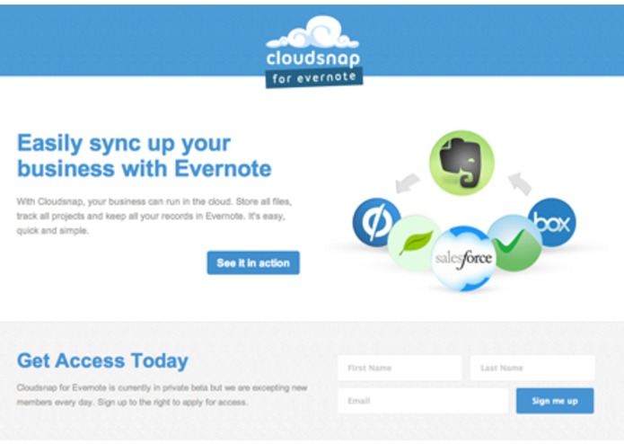 Cloudsnap for Evernote – screenshot 2