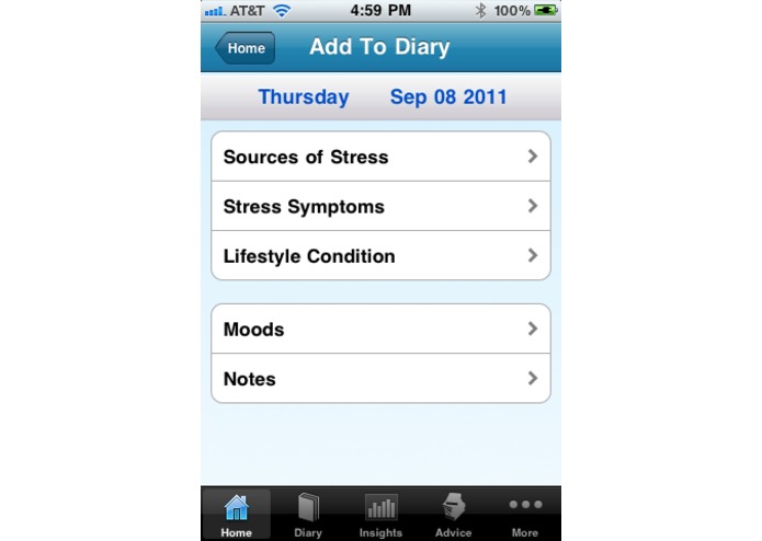 Stress Tracker - An Integrated Health Mobile App – screenshot 3