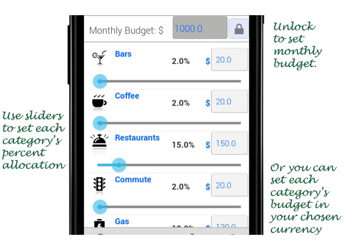 Track your expenses Gingerly – screenshot 3