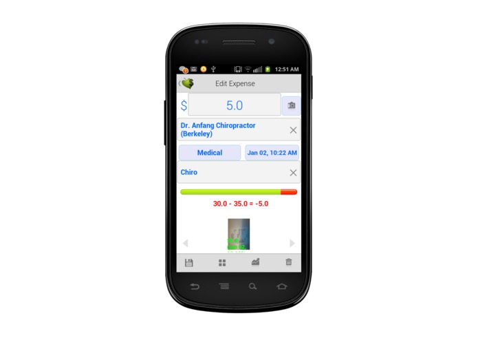 Track your expenses Gingerly – screenshot 5
