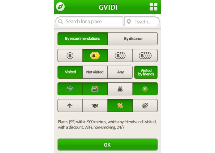Gvidi - personal intelligent restaurant guide – screenshot 4