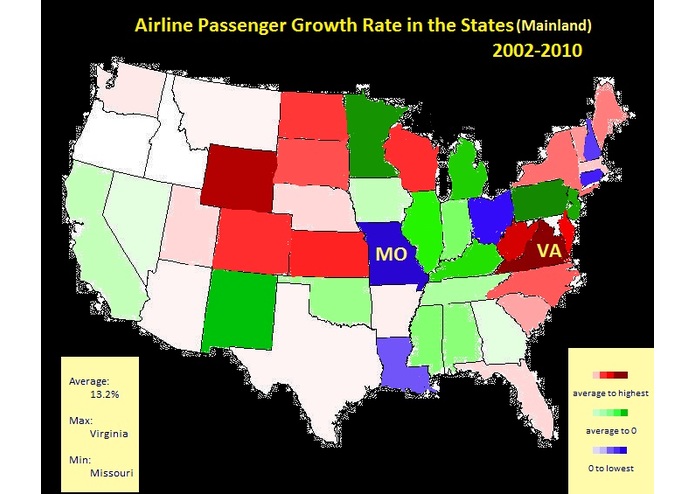 Airline Passenger Growth Rate – screenshot 1