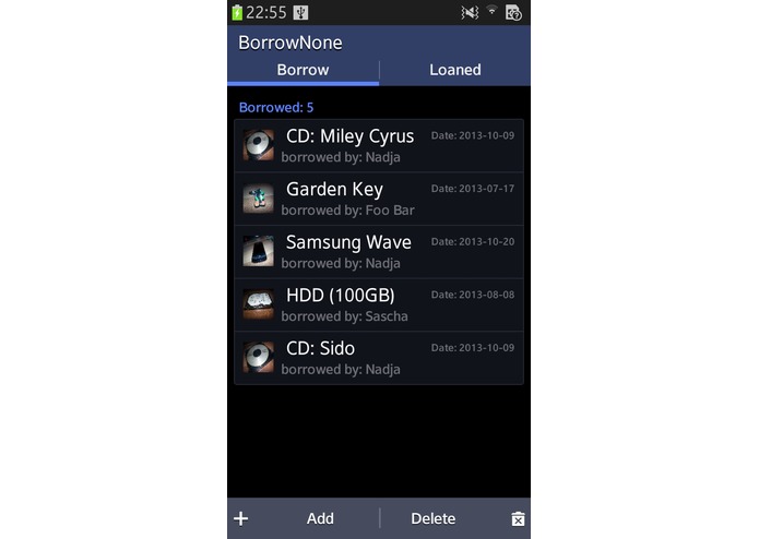 BorrowNone – screenshot 1