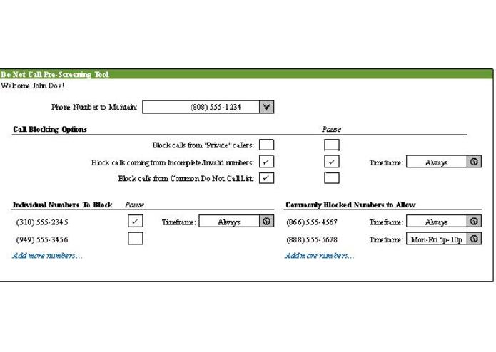 Do Not Call Pre-Screening Service – screenshot 2
