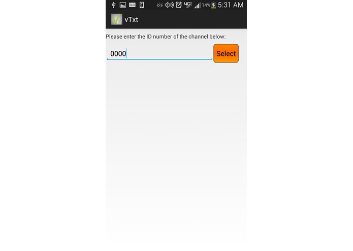 vTxt.us – screenshot 1