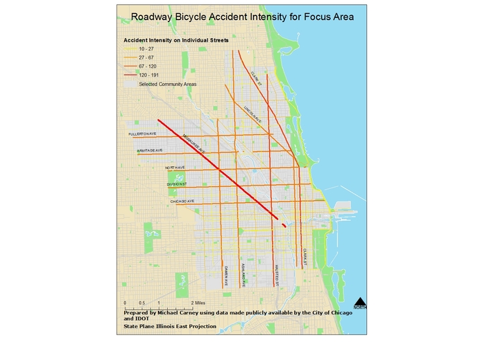 An Analysis of Bicycle Safety in Chicago – screenshot 1