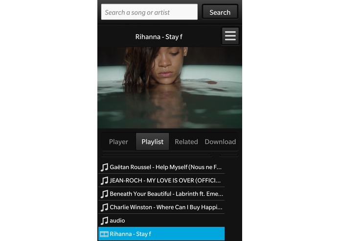 StereoTube Player – screenshot 1