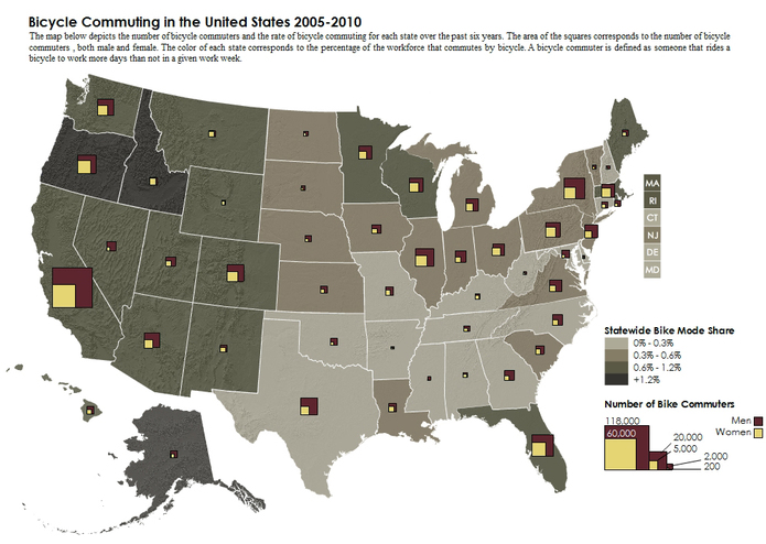 Bicycle Commuting Trends in the United States – screenshot 1