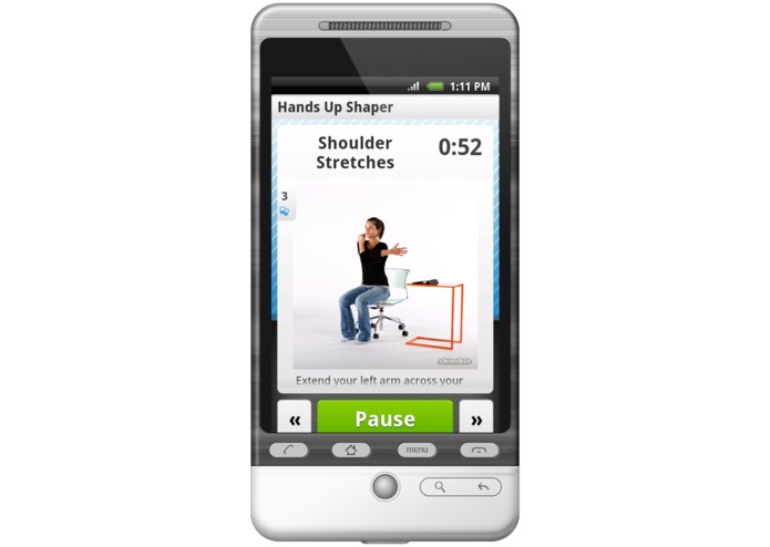 Skimble's Workout Trainer application – screenshot 1