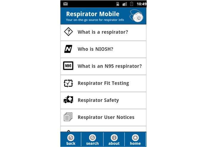Respirator Mobile – screenshot 1