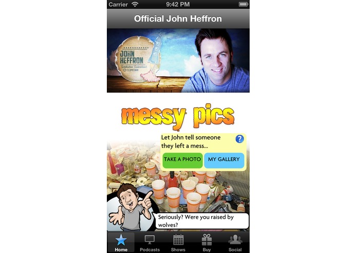 John Heffron Comedian App – screenshot 1