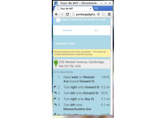 Tour De MIT – screenshot 3