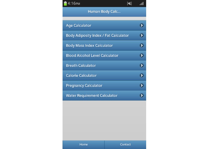 Human Body Calculators – screenshot 1