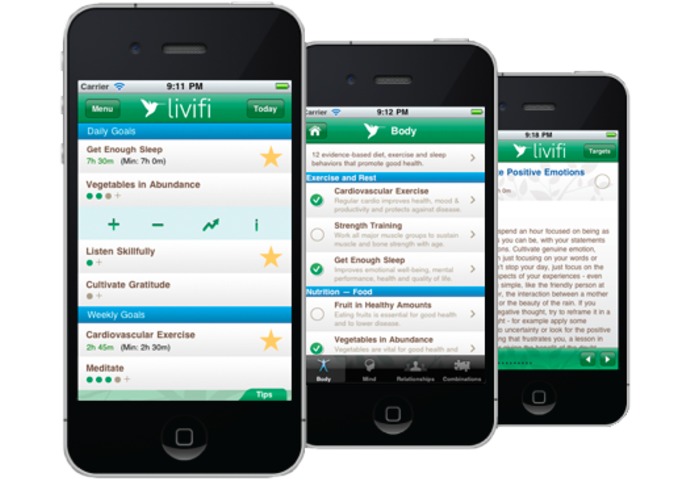 Livifi: An app for building healthy lifestyle – screenshot 1