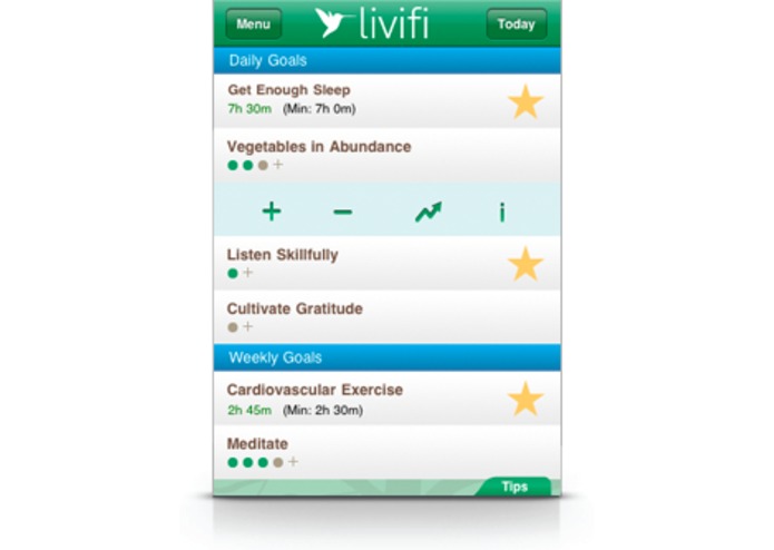 Livifi: An app for building healthy lifestyle – screenshot 2