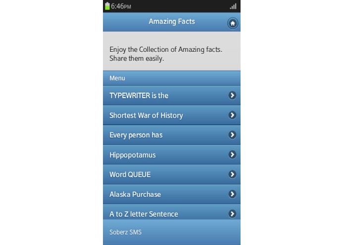 Amazing Facts – screenshot 1