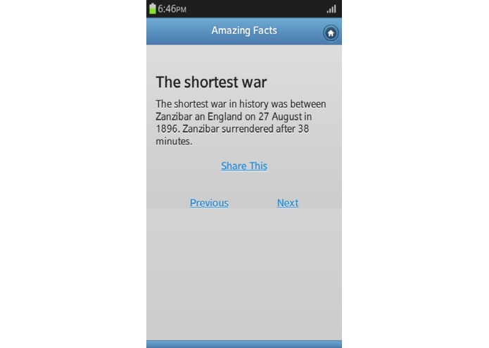 Amazing Facts – screenshot 2