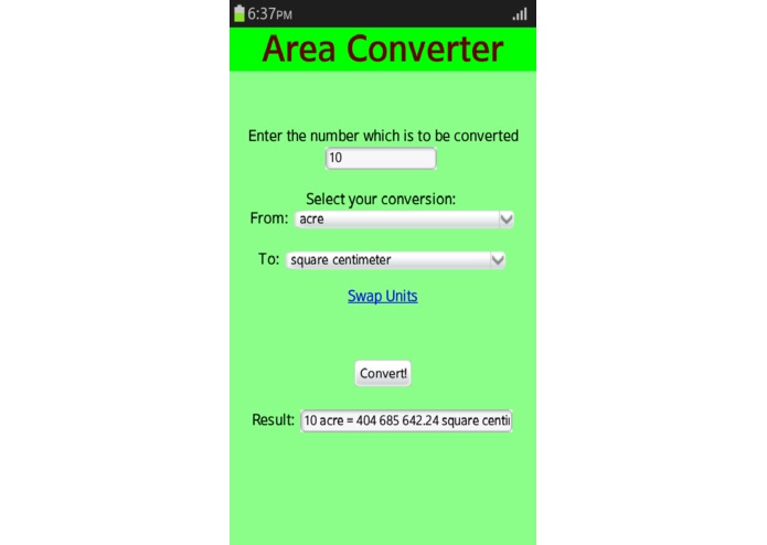Area Converter – screenshot 4