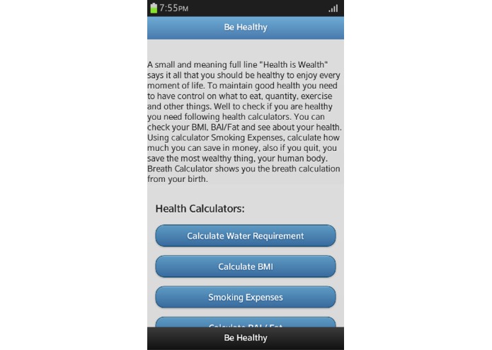 Be Healthy – screenshot 1