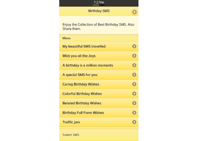 Birthday SMS – screenshot 1