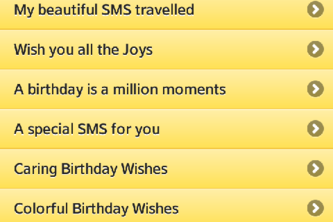Birthday SMS