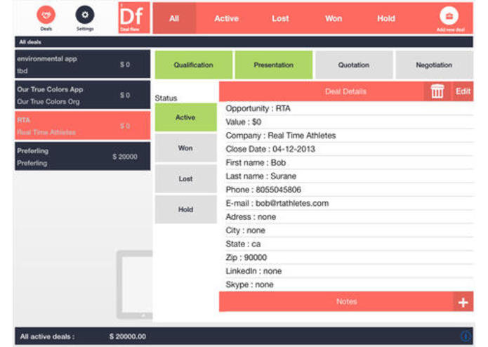DealFlow app- The CRM User Experience re-imagined | Devpost