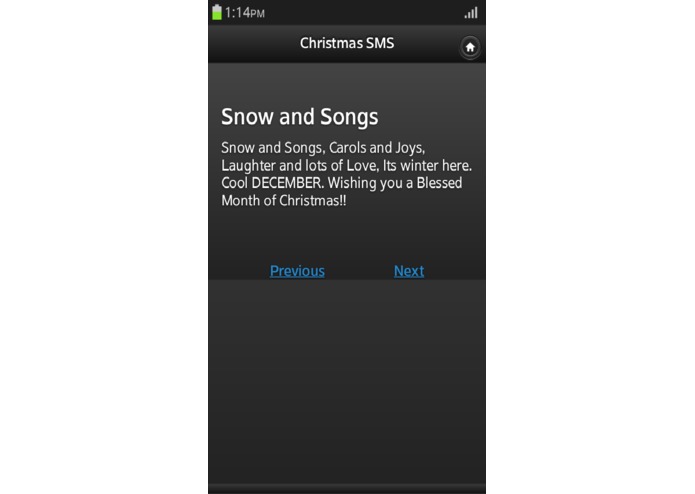 Christmas SMS – screenshot 2