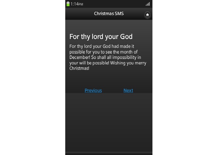 Christmas SMS – screenshot 4