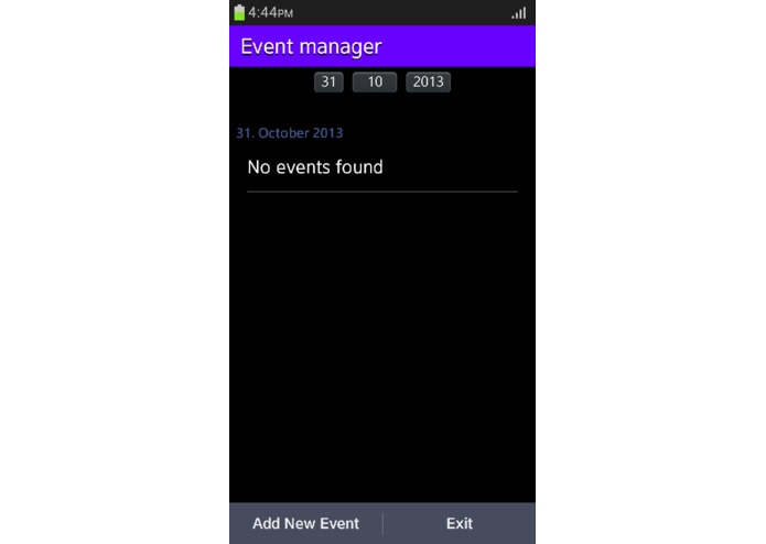 Event Manager – screenshot 1
