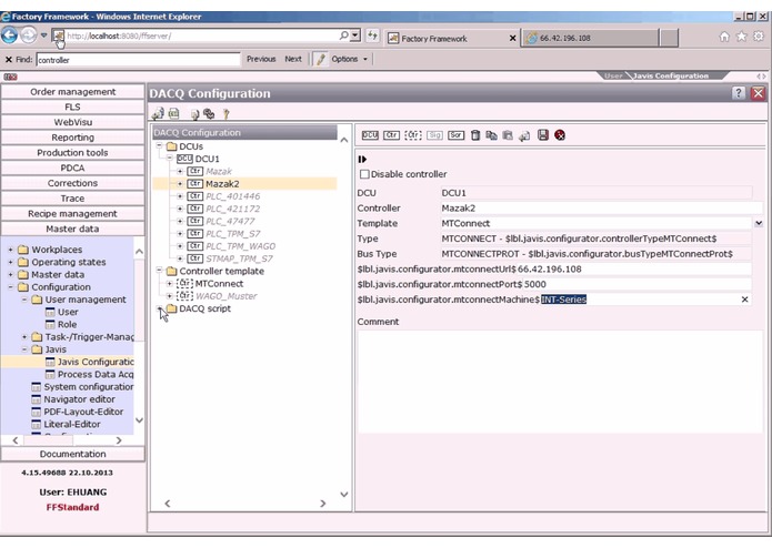 Early Fault Detection Module with FactoryFramework™ system – screenshot 5