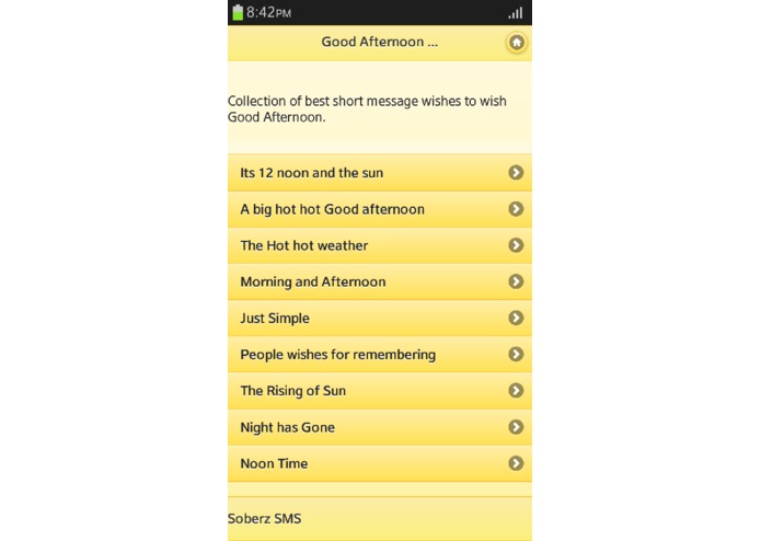 GoodAfternoon SMS – screenshot 1