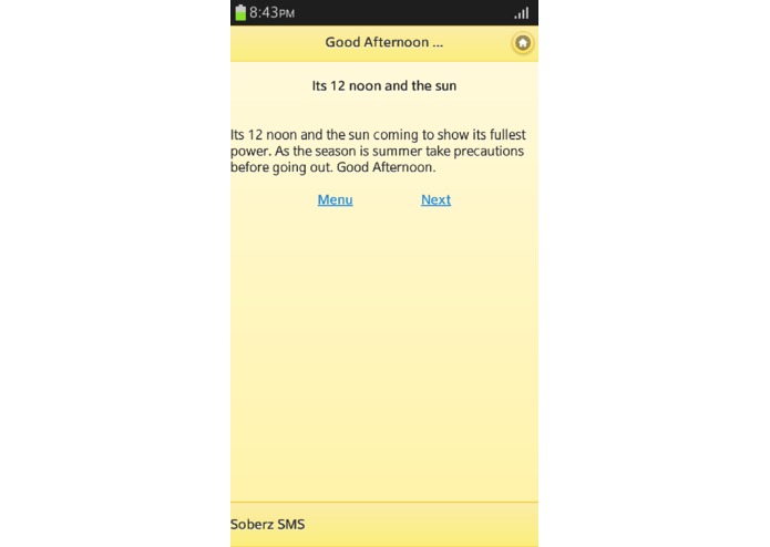 GoodAfternoon SMS – screenshot 2