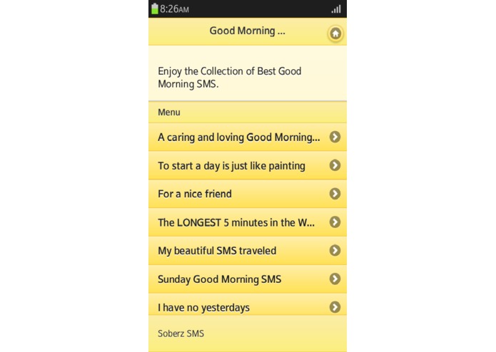 Good Morning SMS – screenshot 1