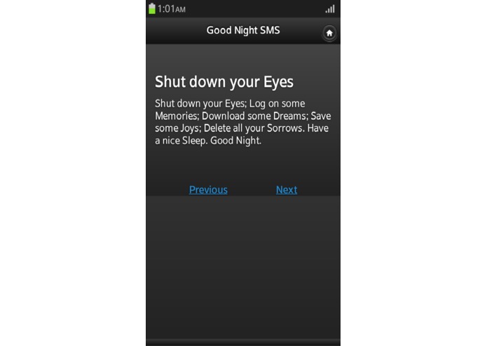 Good Night SMS – screenshot 2