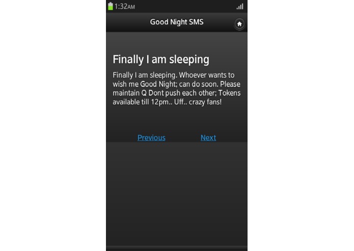 Good Night SMS – screenshot 3