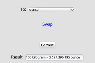 Mass and Weight Converter