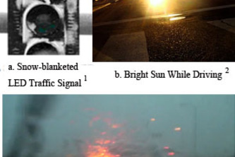 Using DSRC to Help Discern Signals, Pedestrians and Bicyclists in Unusual Weather Conditions