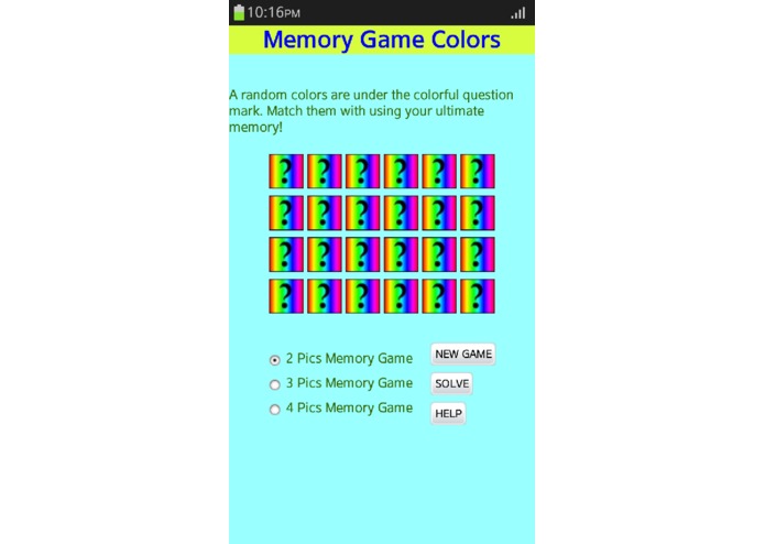 Memory Game Colors – screenshot 1