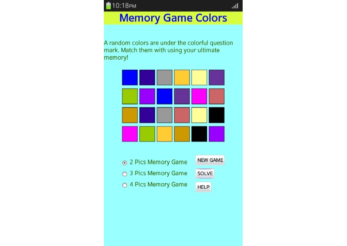 Memory Game Colors – screenshot 3