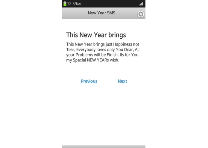New Year SMS 2013 – screenshot 2