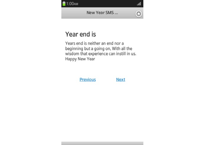 New Year SMS 2013 – screenshot 3