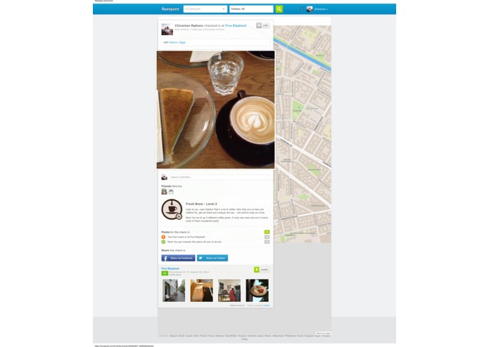 Where was that, Foursquare? – screenshot 4