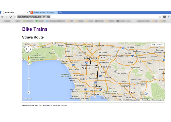 Bike Trains Web Service – screenshot 1
