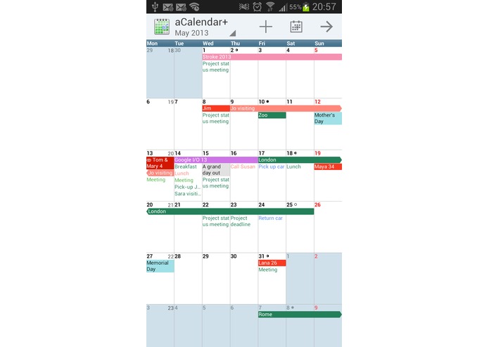 aCalendar+ – screenshot 4