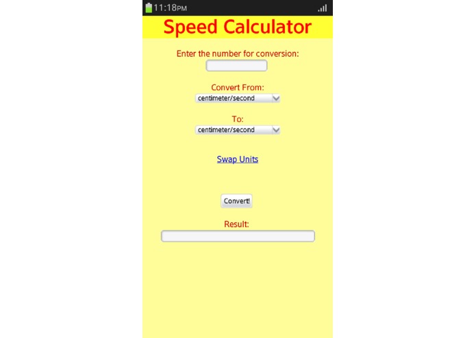 Speed Converter – screenshot 1