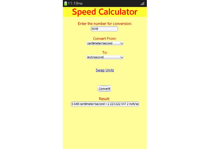 Speed Converter – screenshot 3
