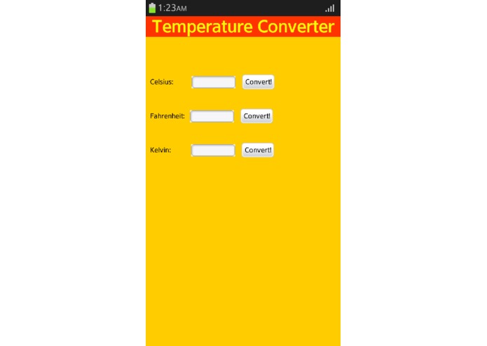 Temperature Converter – screenshot 1