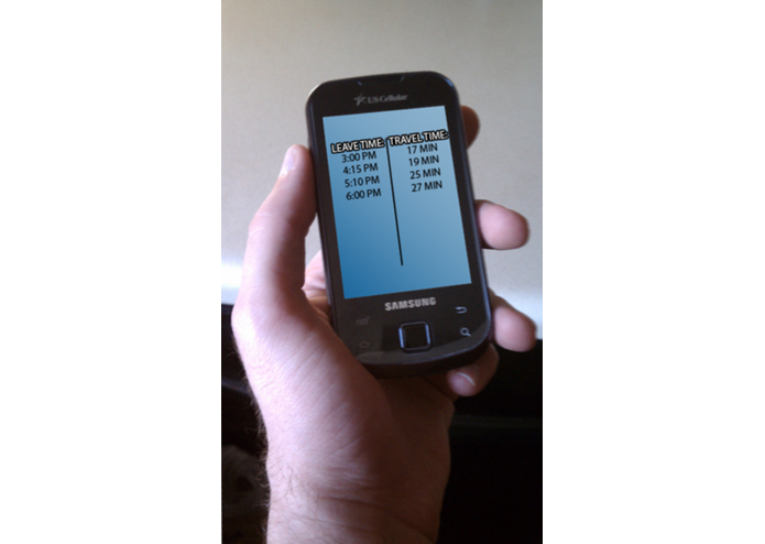 Departure Time App – screenshot 2