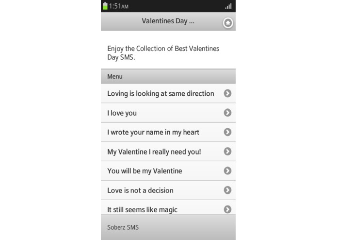 Valentines Day SMS – screenshot 1